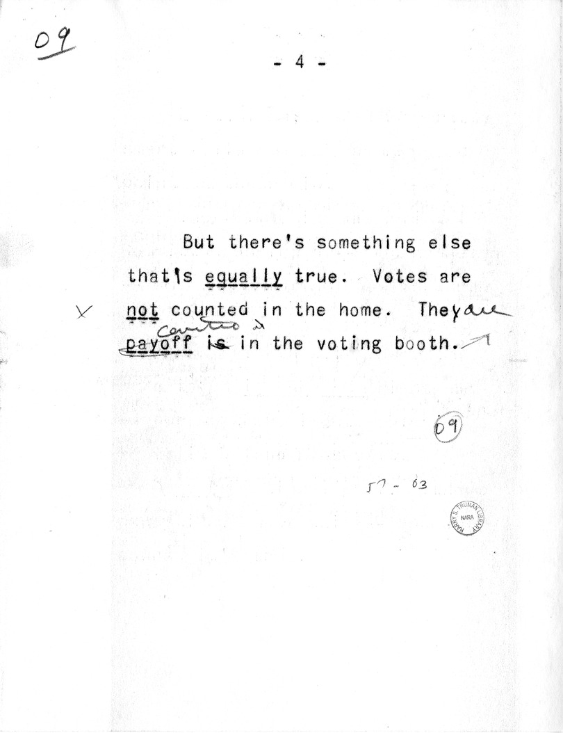 Draft of Radio Remarks of Vice Presidential Candidate Harry S. Truman