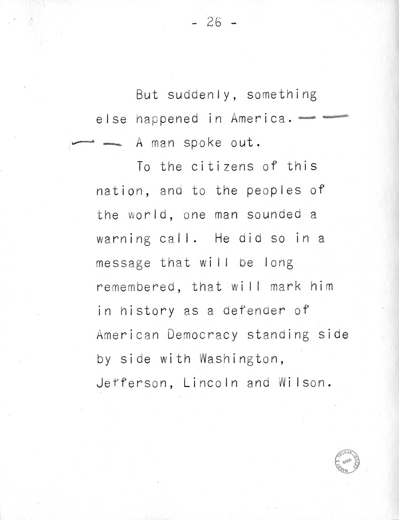 Campaign Speech of Vice Presidential Candidate Harry S. Truman
