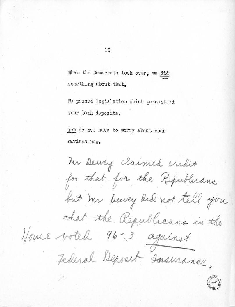 Speech of Senator Harry S. Truman at the American Legion National Convention in Chicago, Illinois