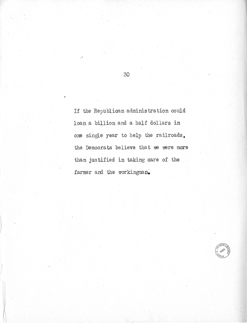 Speech of Senator Harry S. Truman at the American Legion National Convention in Chicago, Illinois