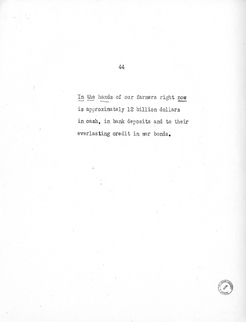Speech of Senator Harry S. Truman at the American Legion National Convention in Chicago, Illinois