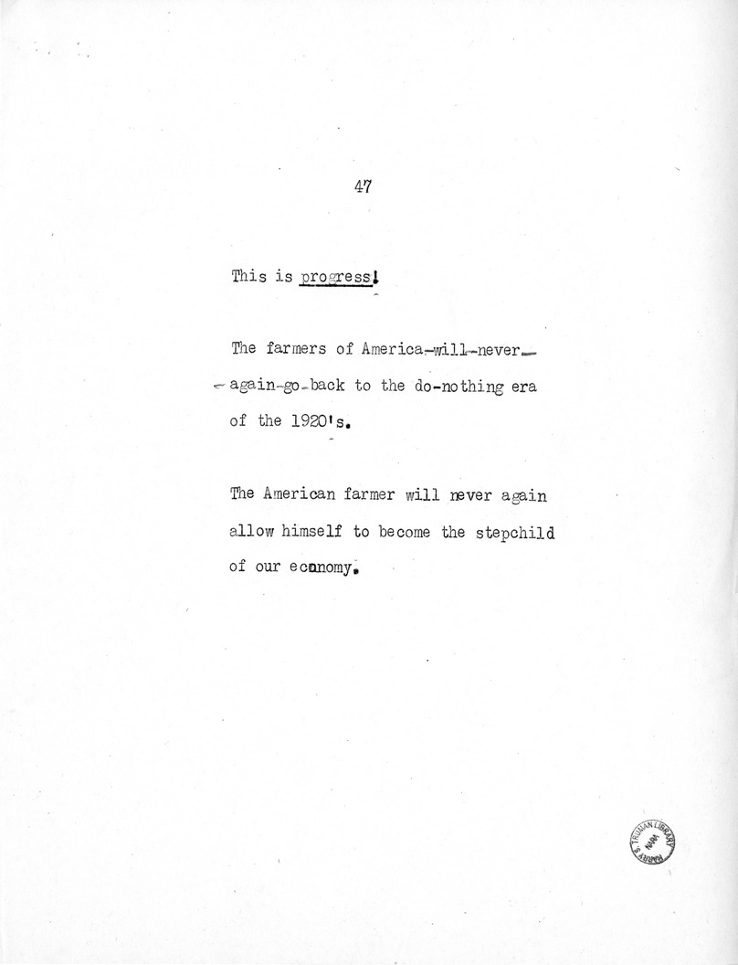 Speech of Senator Harry S. Truman at the American Legion National Convention in Chicago, Illinois