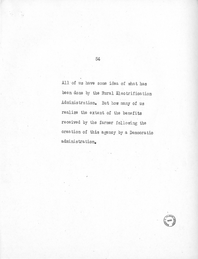 Speech of Senator Harry S. Truman at the American Legion National Convention in Chicago, Illinois