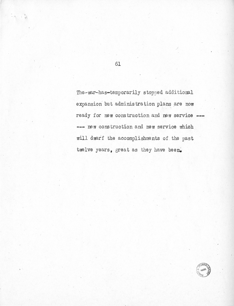 Speech of Senator Harry S. Truman at the American Legion National Convention in Chicago, Illinois