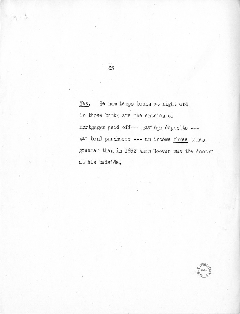 Speech of Senator Harry S. Truman at the American Legion National Convention in Chicago, Illinois