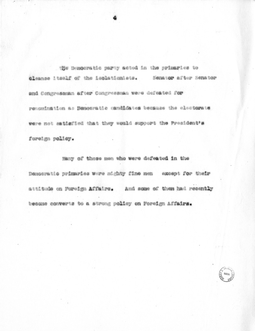 Speech of Senator Harry S. Truman, Democratic Candidate for Vice President, in Minnesota
