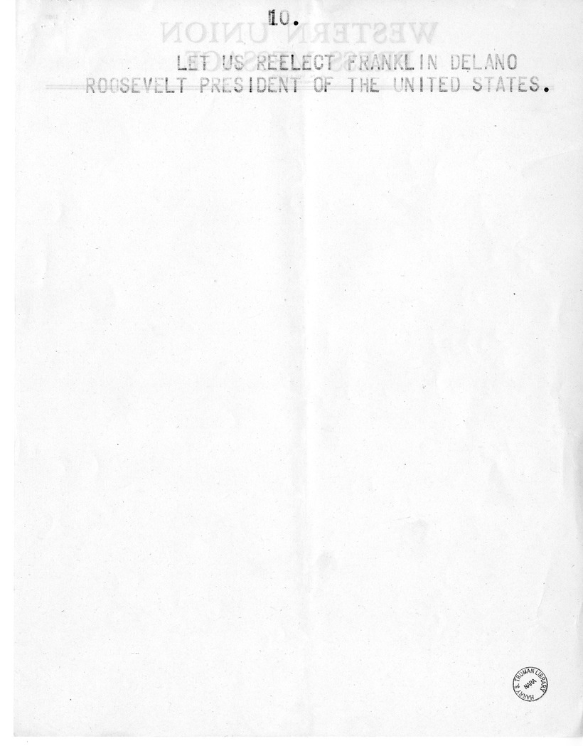 Draft Speech of Senator Harry S. Truman, Democratic Candidate for Vice President at Pittsburgh, Pennsylvania