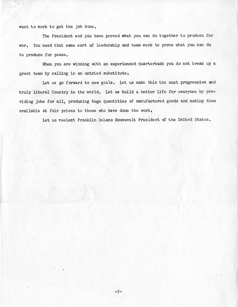 Press Release of Speech of Senator Harry S. Truman, Democratic Candidate for Vice President, at Pittsburgh. Pennsylvania