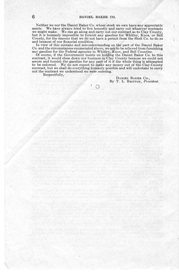 Memorandum from Harold D. Smith to M. C. Latta, H. R. 1676, for the Relief of the Daniel Baker Company of Manchester, Kentucky, with Attachments