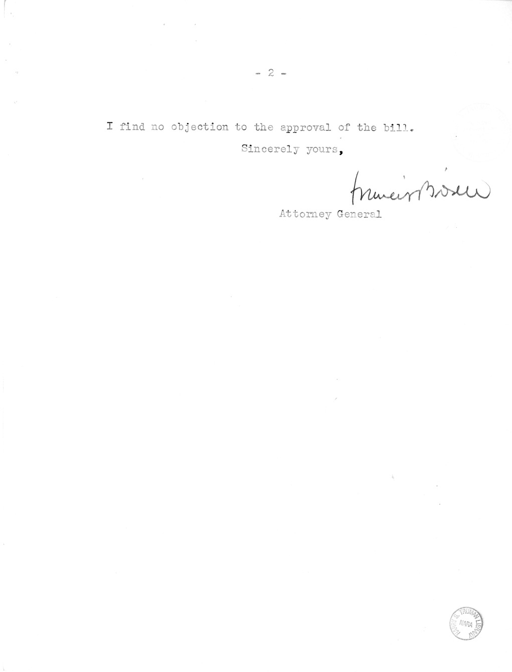 Memorandum from Harold D. Smith to M. C. Latta, H.R. 2068, To Provide for the Settlement of Claims of Military Personnel and Civilian Employees of the War Department or of the Army for Damage to or Loss, Destruction, Capture, or Abandonment of Personal Pr