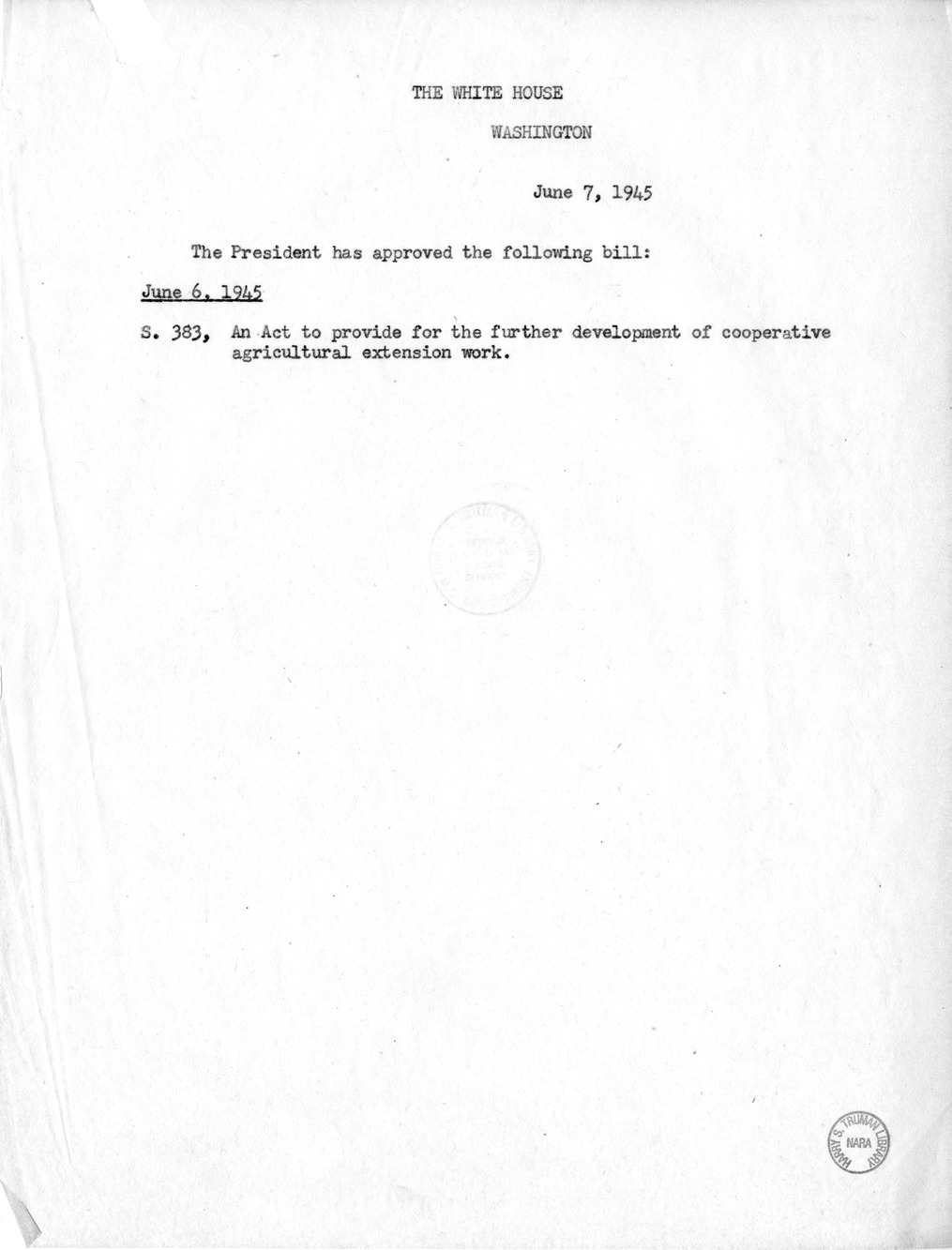 Memorandum for the File