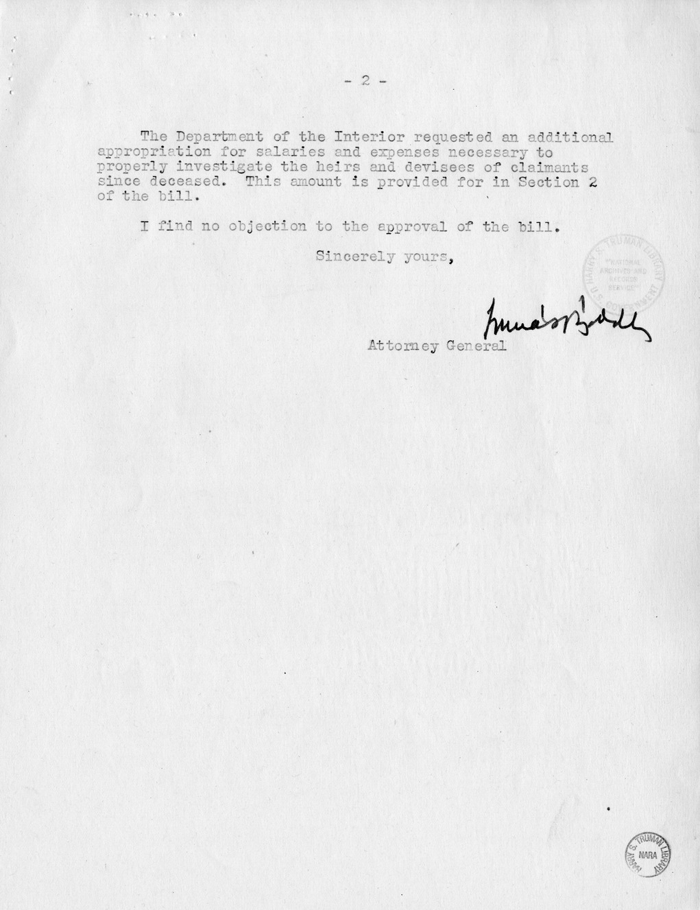 Memorandum from Harold D. Smith to M. C. Latta, H.R. 378, Authorizing an Appropriation to Carry Out the Provisions of the Act of May 3, 1928 (45 Stat. 484), and for Other Purposes, with Attachments