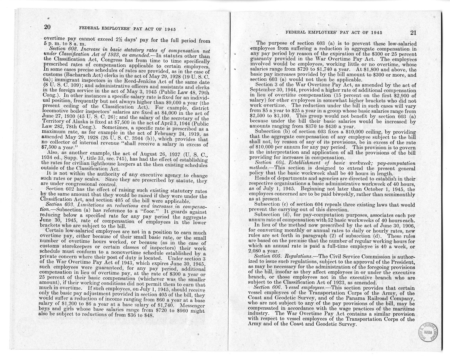 Memorandum from Harold D. Smith to M. C. Latta, S. 807, To Improve Salary and Wage Administration in the Federal Service, and Other Purposes, with Attachments