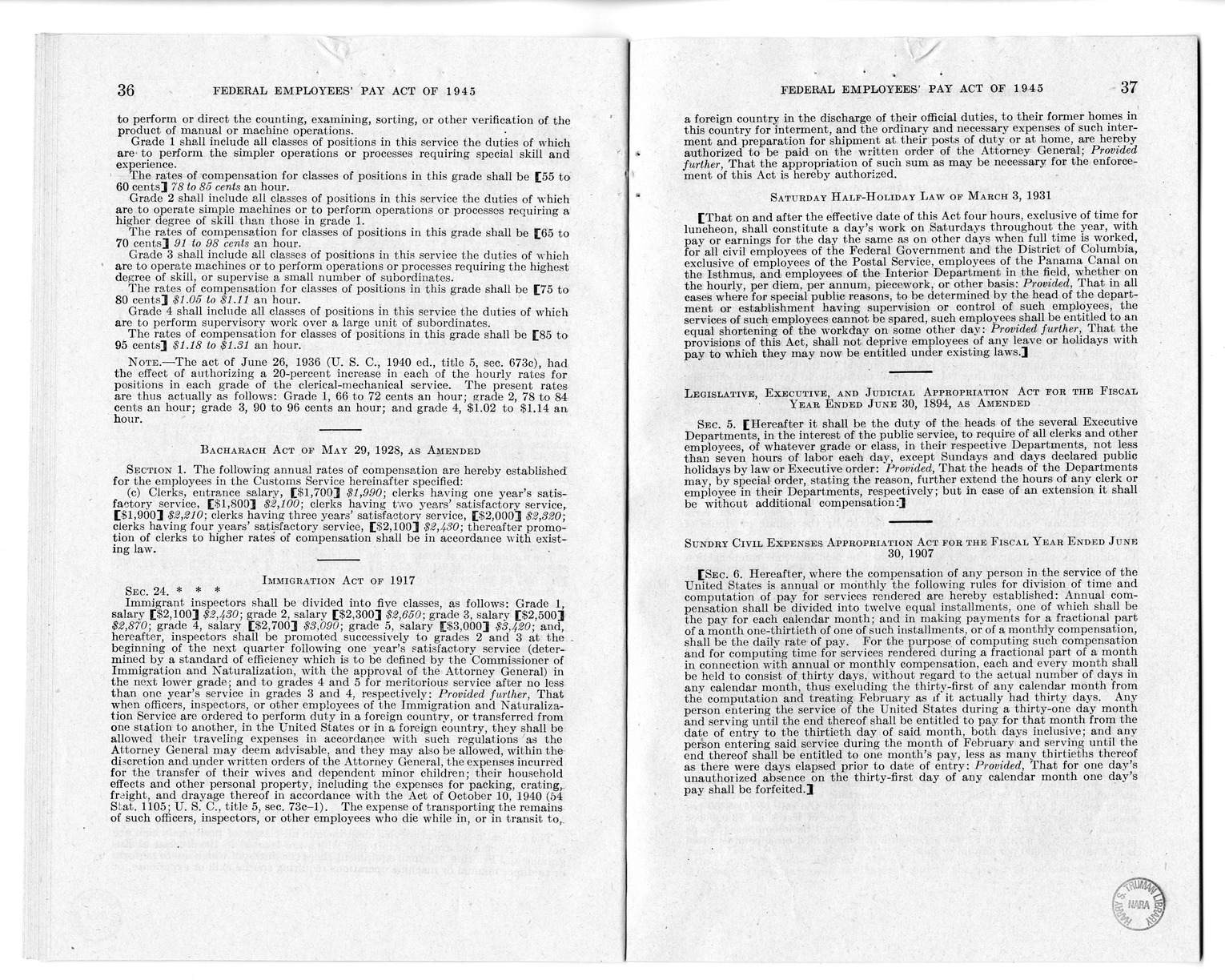 Memorandum from Harold D. Smith to M. C. Latta, S. 807, To Improve Salary and Wage Administration in the Federal Service, and Other Purposes, with Attachments