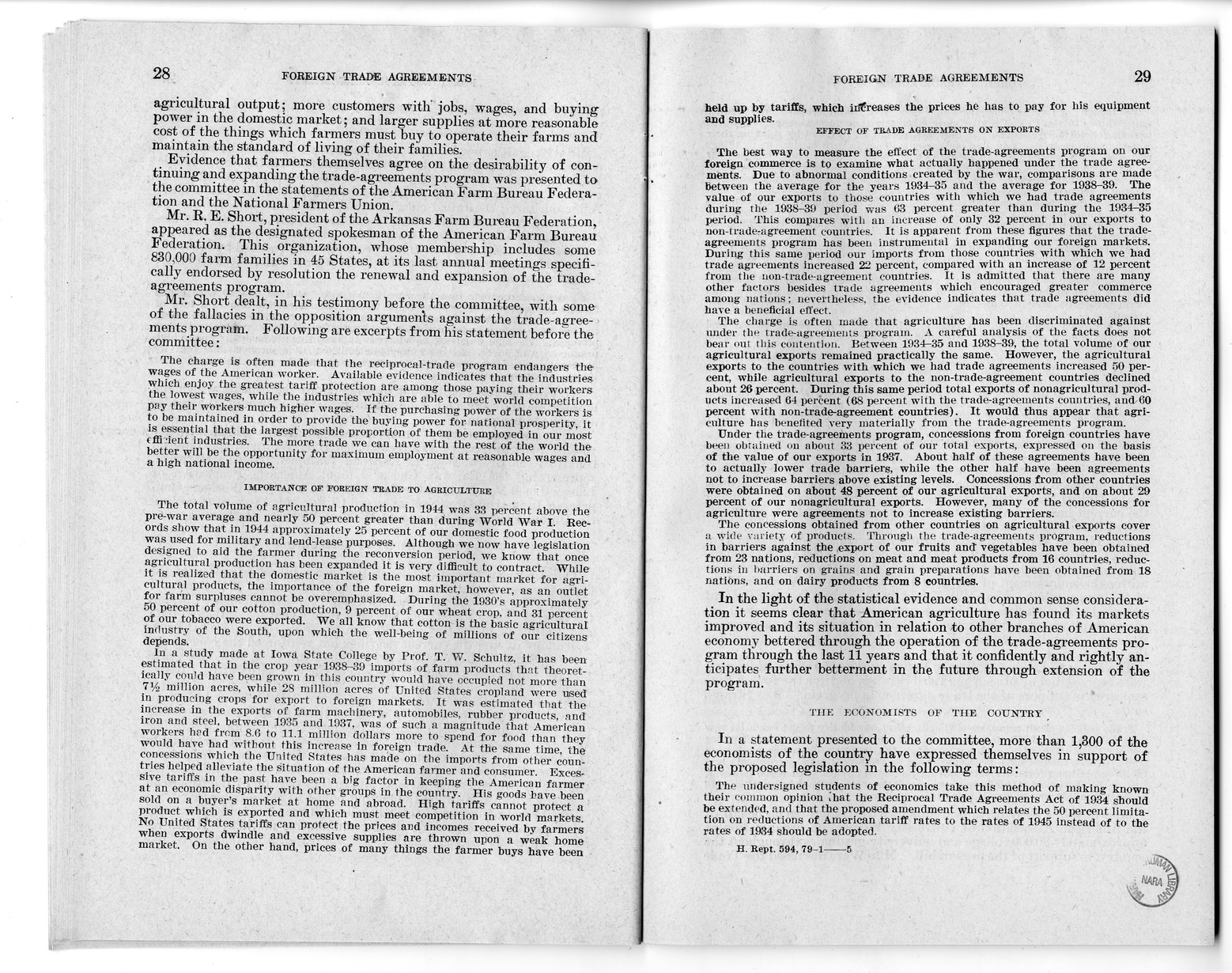 Memorandum from Harold D. Smith to M. C. Latta, H.R. 3240, to Extend the Authority of the President Under Section 350 of the Tariff Act of 1930, with Attachments