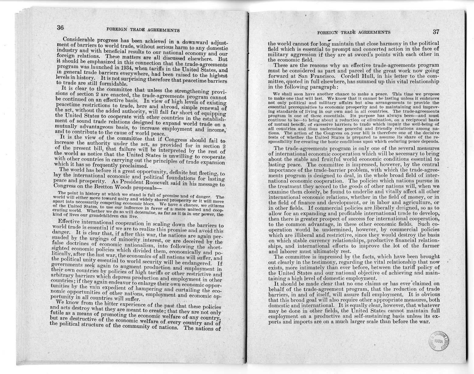 Memorandum from Harold D. Smith to M. C. Latta, H.R. 3240, to Extend the Authority of the President Under Section 350 of the Tariff Act of 1930, with Attachments