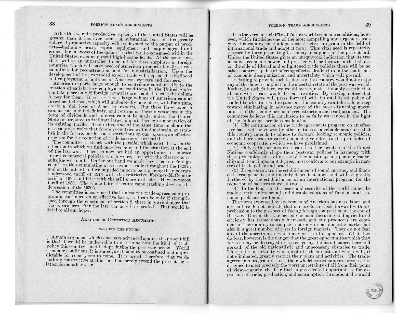 Memorandum from Harold D. Smith to M. C. Latta, H.R. 3240, to Extend the Authority of the President Under Section 350 of the Tariff Act of 1930, with Attachments