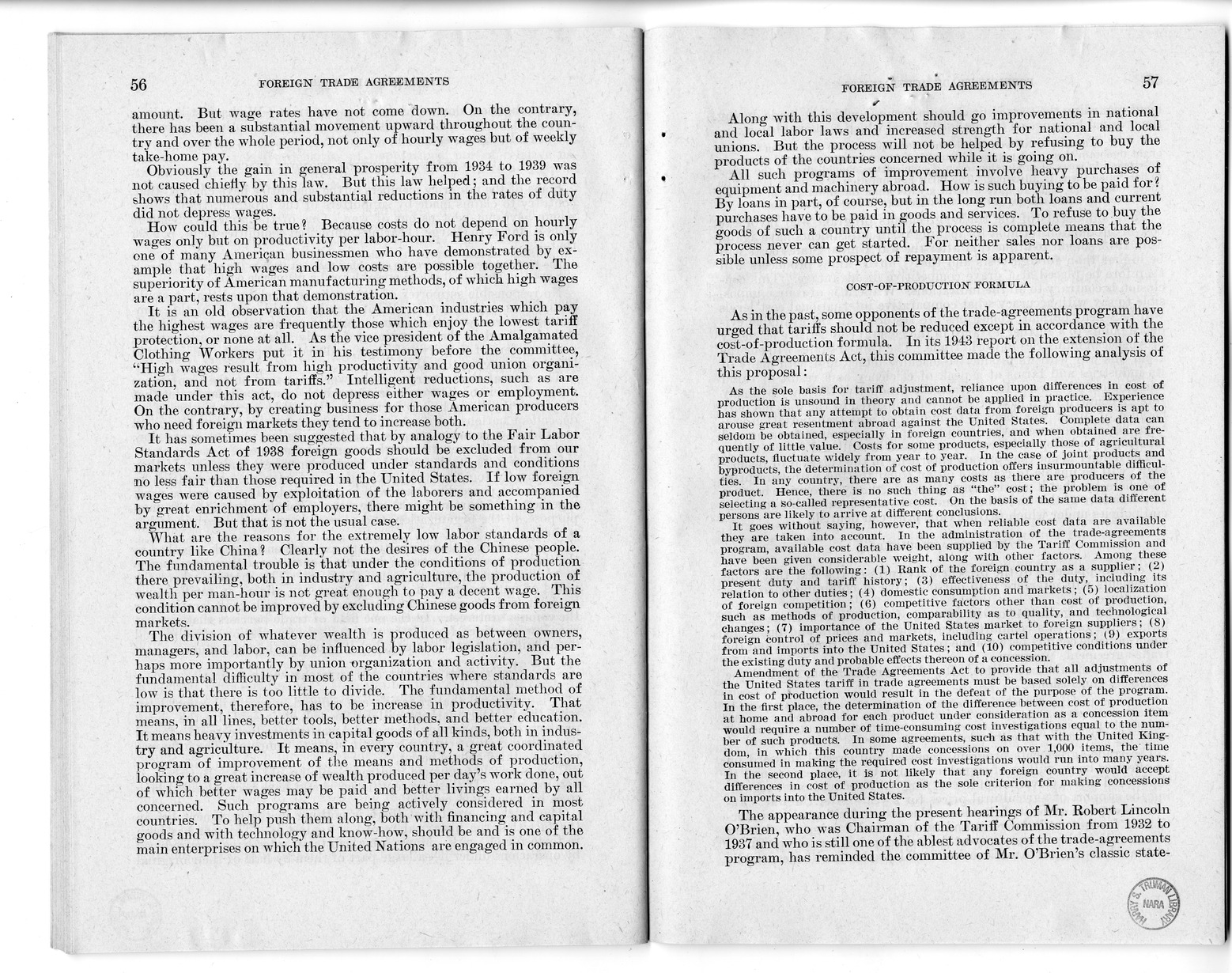 Memorandum from Harold D. Smith to M. C. Latta, H.R. 3240, to Extend the Authority of the President Under Section 350 of the Tariff Act of 1930, with Attachments