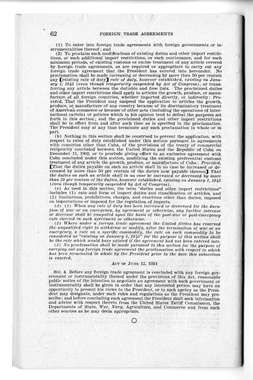 Memorandum from Harold D. Smith to M. C. Latta, H.R. 3240, to Extend the Authority of the President Under Section 350 of the Tariff Act of 1930, with Attachments