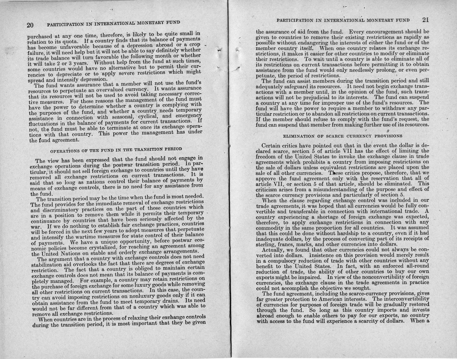 Memorandum from Harold D. Smith to M. C. Latta, H.R. 3314, to Provide for the Participation of the United States in the International Monetary Fund and the International Bank for Reconstruction and Development, with Attachments