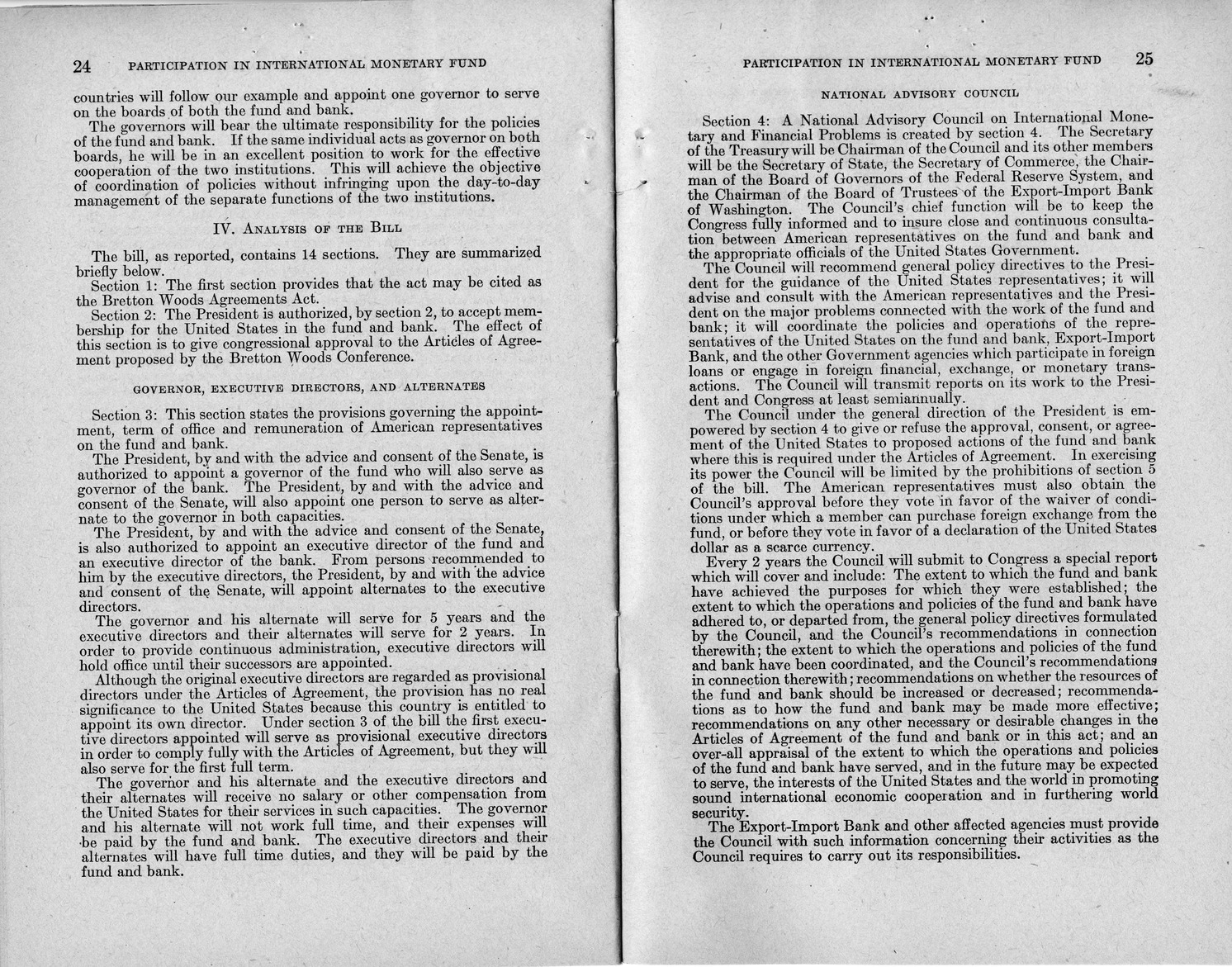 Memorandum from Harold D. Smith to M. C. Latta, H.R. 3314, to Provide for the Participation of the United States in the International Monetary Fund and the International Bank for Reconstruction and Development, with Attachments