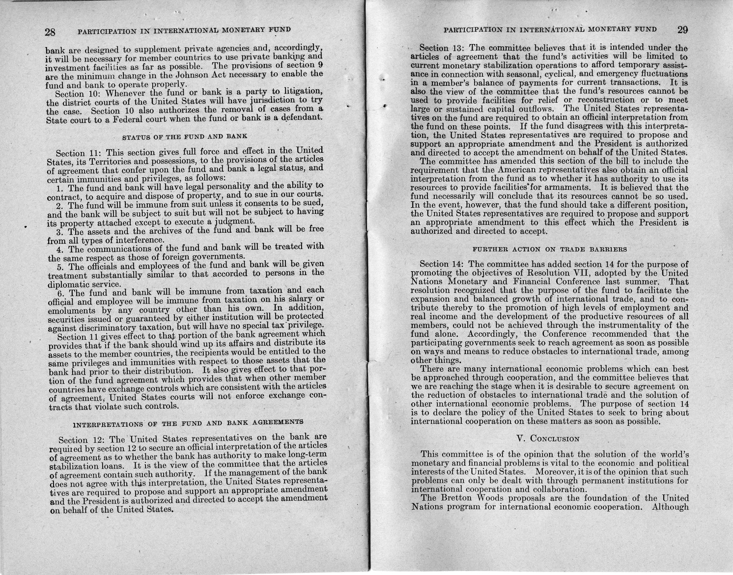 Memorandum from Harold D. Smith to M. C. Latta, H.R. 3314, to Provide for the Participation of the United States in the International Monetary Fund and the International Bank for Reconstruction and Development, with Attachments