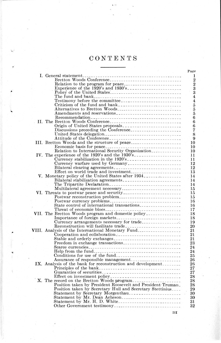 Memorandum from Harold D. Smith to M. C. Latta, H.R. 3314, to Provide for the Participation of the United States in the International Monetary Fund and the International Bank for Reconstruction and Development, with Attachments