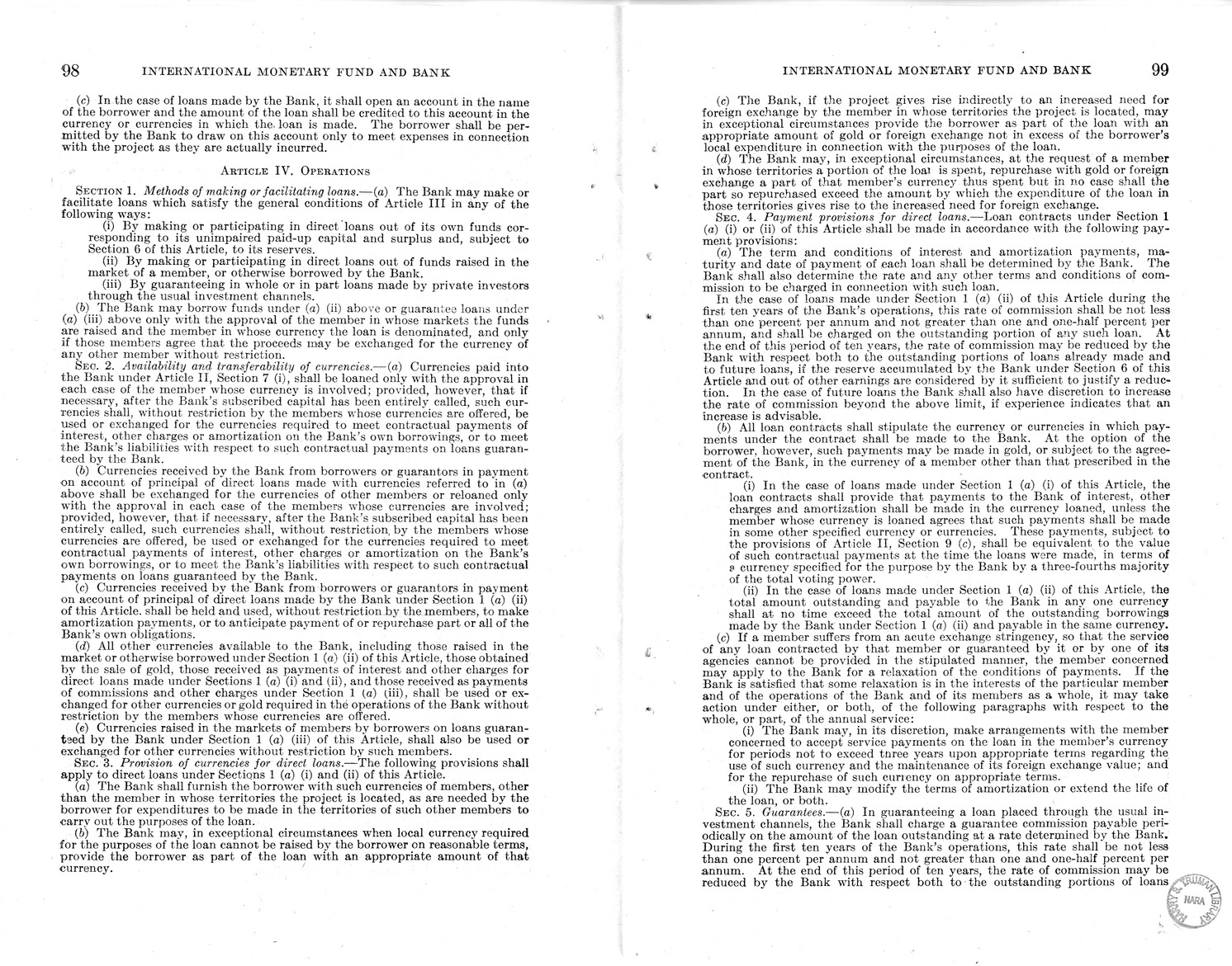 Memorandum from Harold D. Smith to M. C. Latta, H.R. 3314, to Provide for the Participation of the United States in the International Monetary Fund and the International Bank for Reconstruction and Development, with Attachments