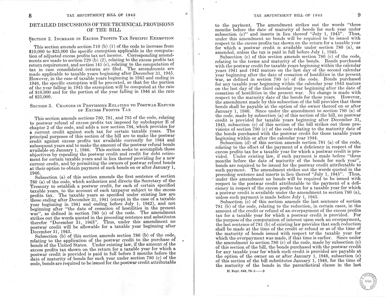 Memorandum from Harold D. Smith to M. C. Latta, H.R. 3633, to Facilitate Reconversion, and for Other Purposes, with Attachments