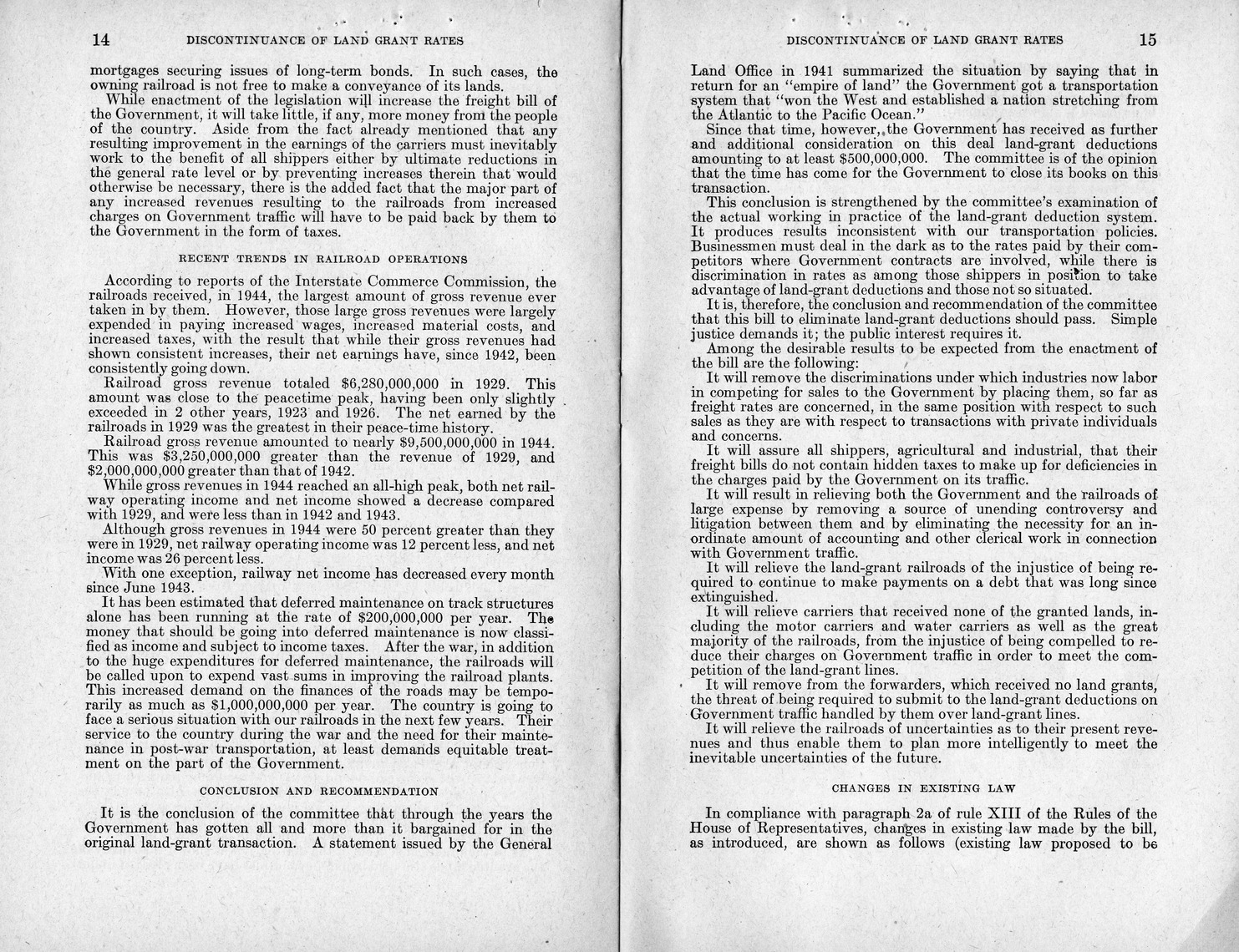 Memorandum from Harold D. Smith to M. C. Latta, H.R. 694, To Amend Section 321, Title III, Part II, Transportation Act of 1940, with Respect to the Movement of Government Traffic, with Attachments