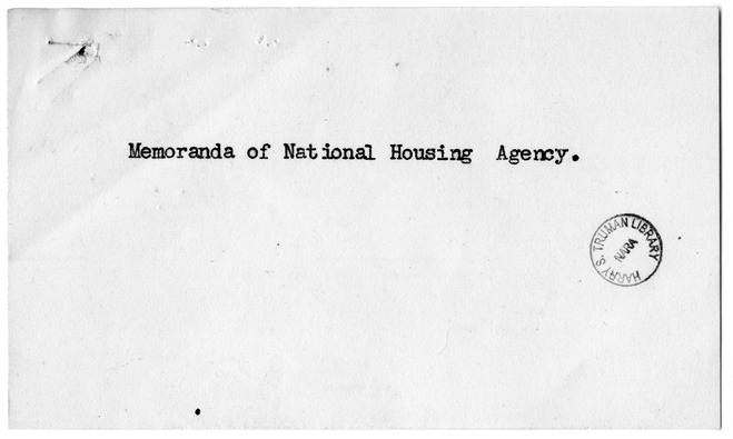 Memorandum from Harold D. Smith to M. C. Latta, S. J. Res. 122, To Amend Section 502 of the Act to Expedite the Provision of Housing in Connection with National Defense, Approved October 14, 1940, as Amended, to Authorize an Additional Appropriation for the Purpose of Providing Housing for Distressed Families of Servicemen and for Veterans and their Families, with Attachments