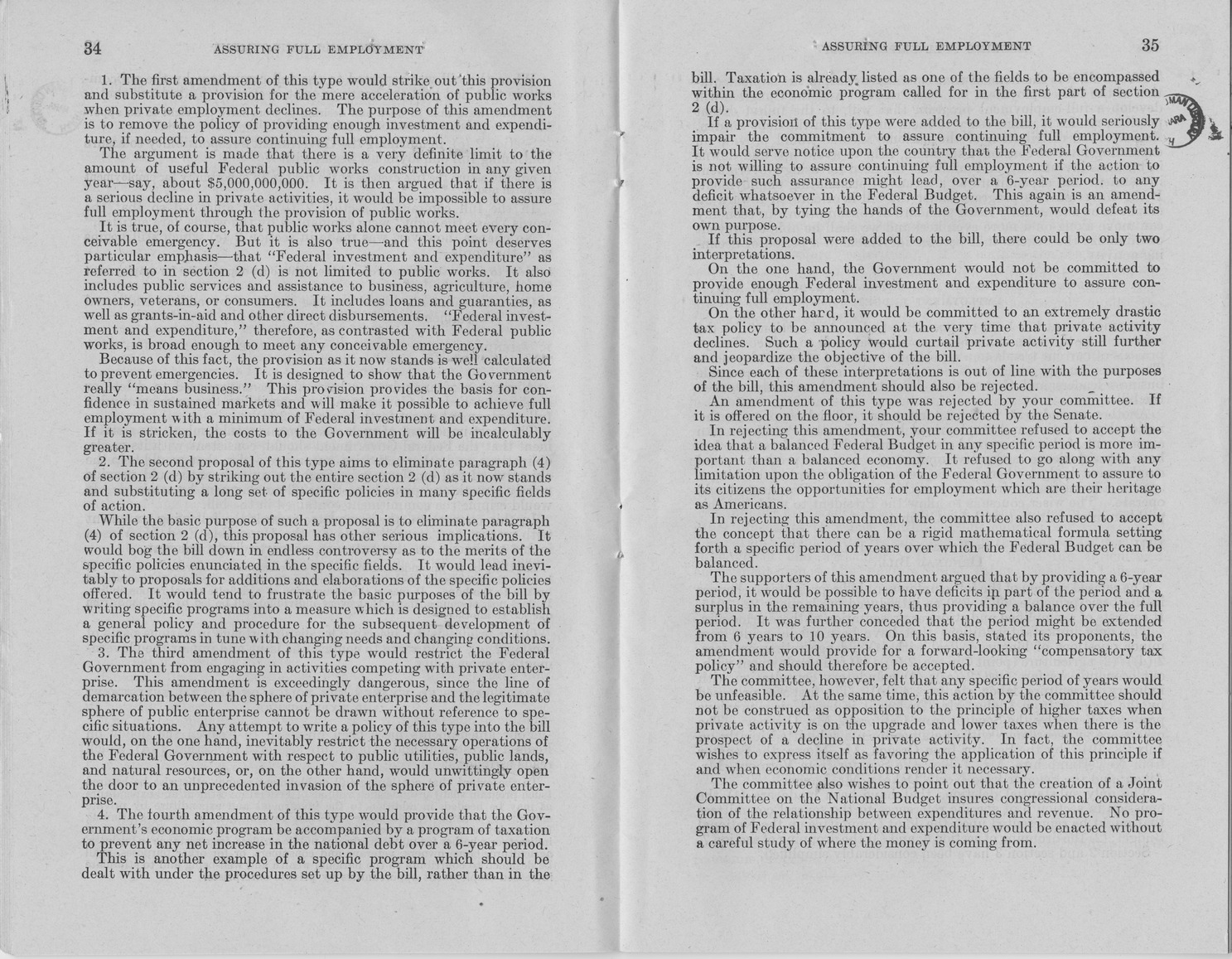 Memorandum from Harold D. Smith to M. C. Latta, S. 380, To Declare a National Policy on Employment, Production, and Purchasing Power, and for Other Purposes, with Attachments