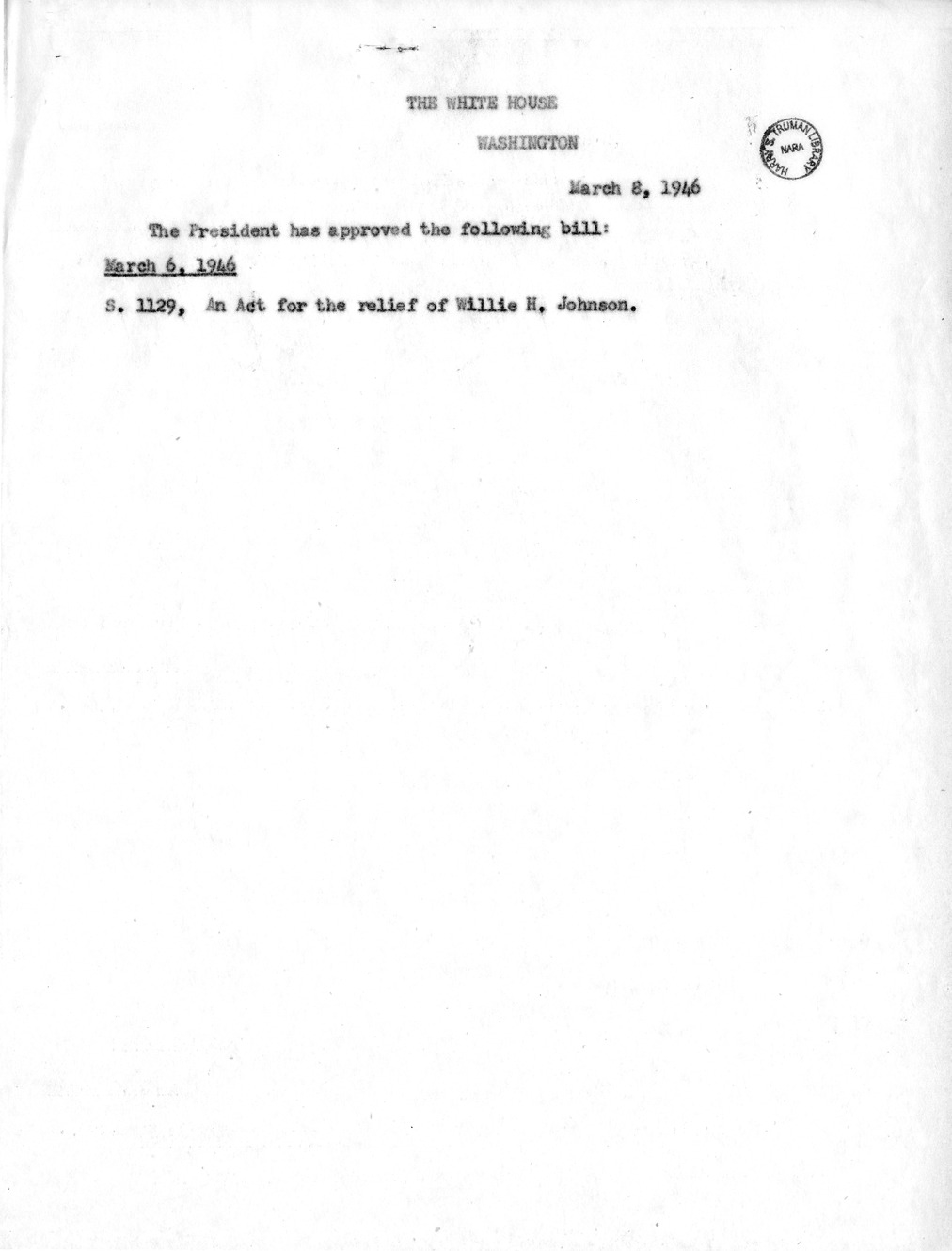 Memorandum for the File