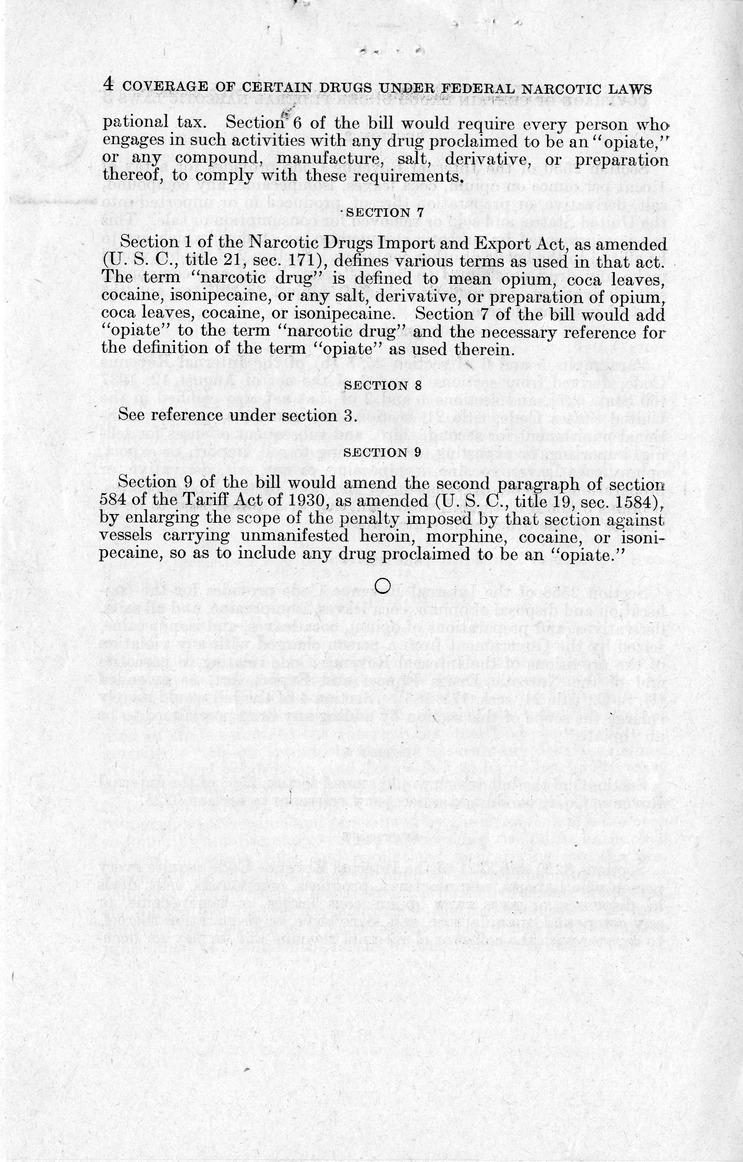 Memorandum from Harold D. Smith to M. C. Latta, H. R. 2348, To Provide for the Coverage of Certain Drugs Under the Federal Narcotic Laws, with Attachments