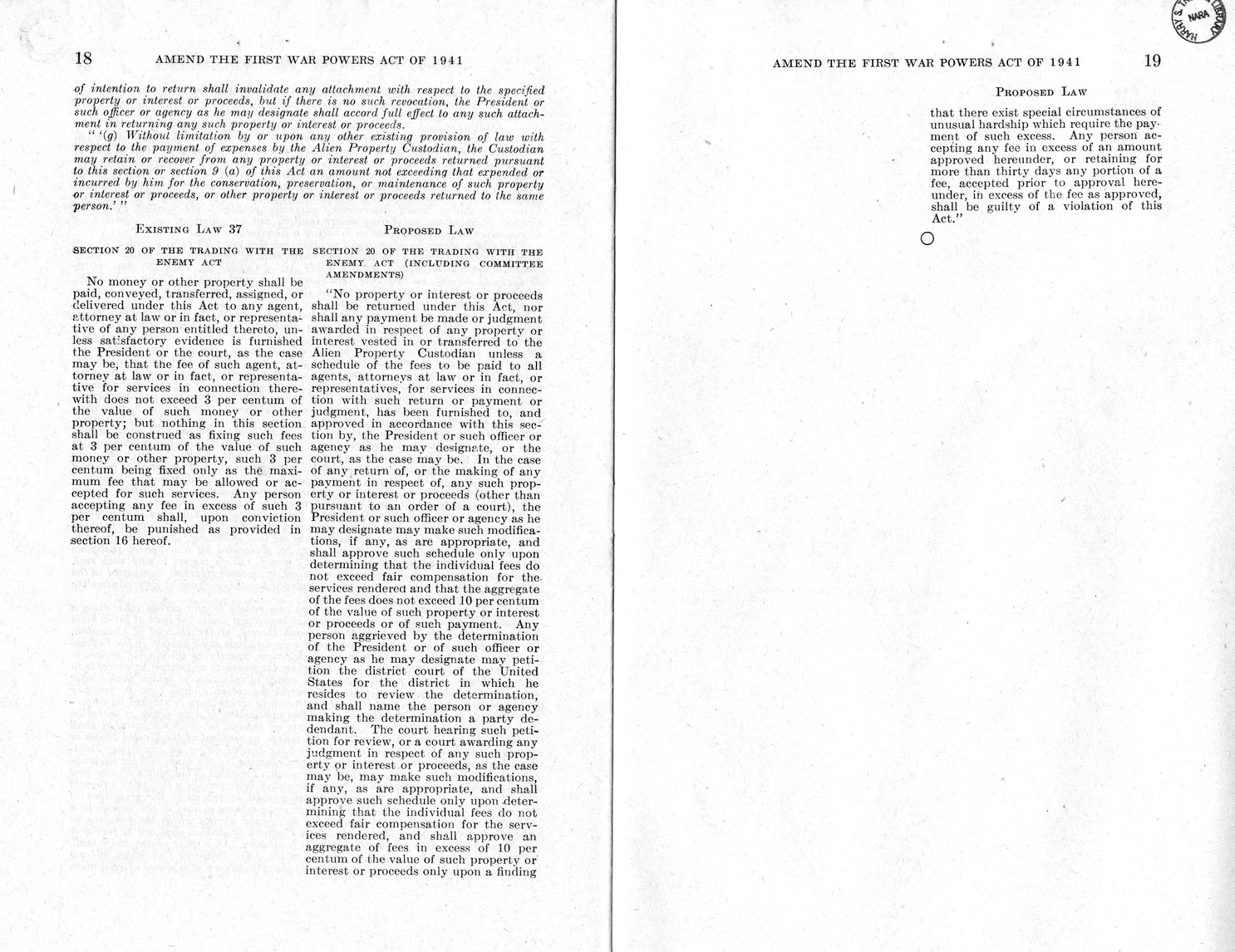 Memorandum from Harold D. Smith to M. C. Latta, H. R. 4571, To Amend the First War Powers Act, 1941, with Attachments