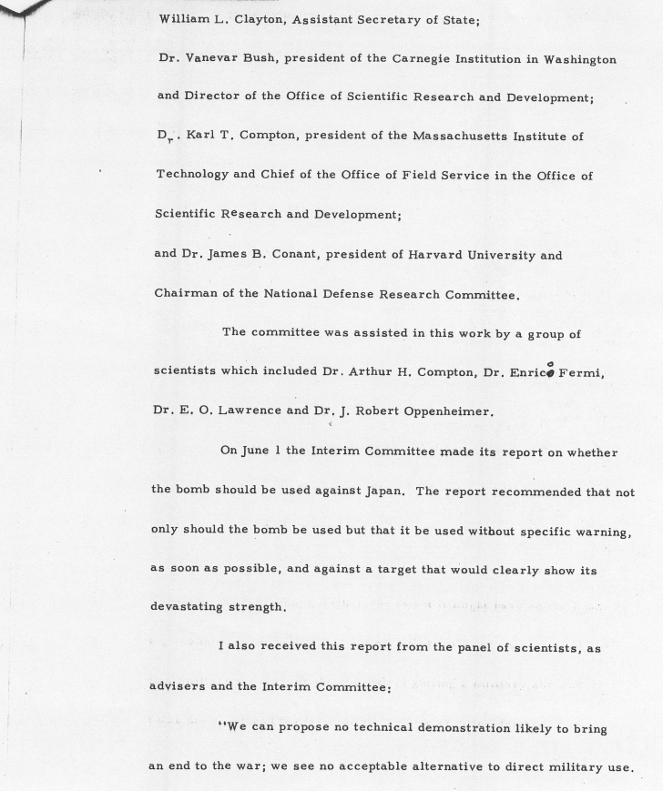 \"The Atomic Bomb\", third draft