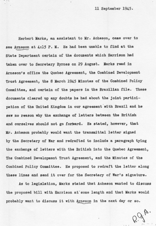 Memo re: Russia and the atomic bomb


  




  
