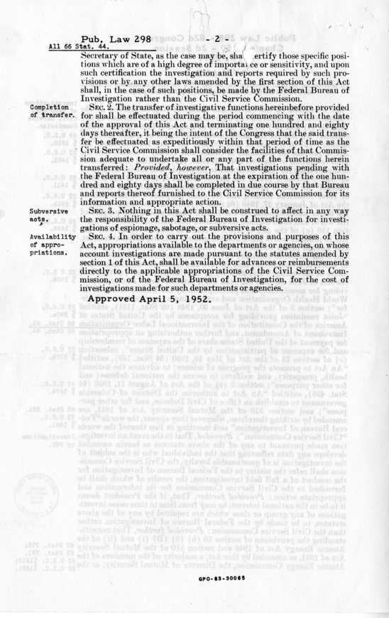 Letter from President Harry S. Truman to Frances Perkins With Related Material