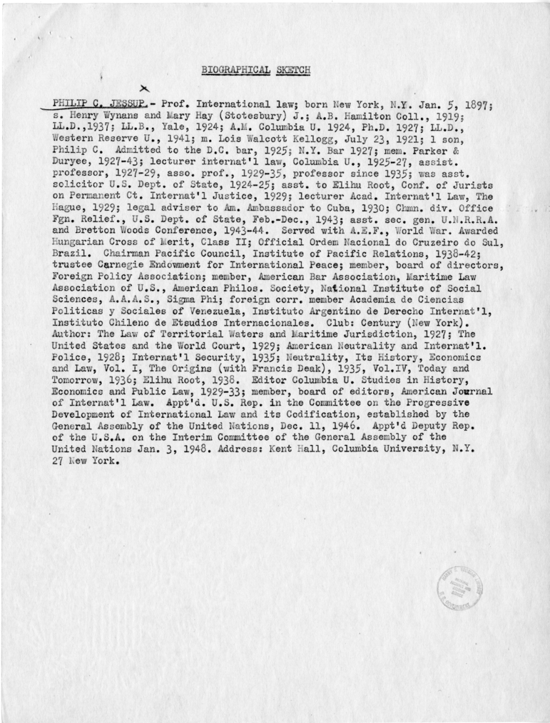 Memorandum, Robert Lovett to Harry S. Truman With Attachments