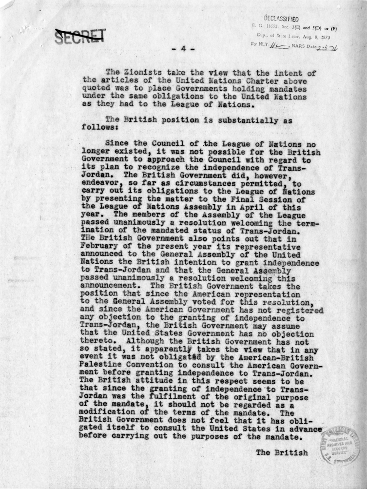 Dean Acheson to Harry S. Truman with Attached Memorandum