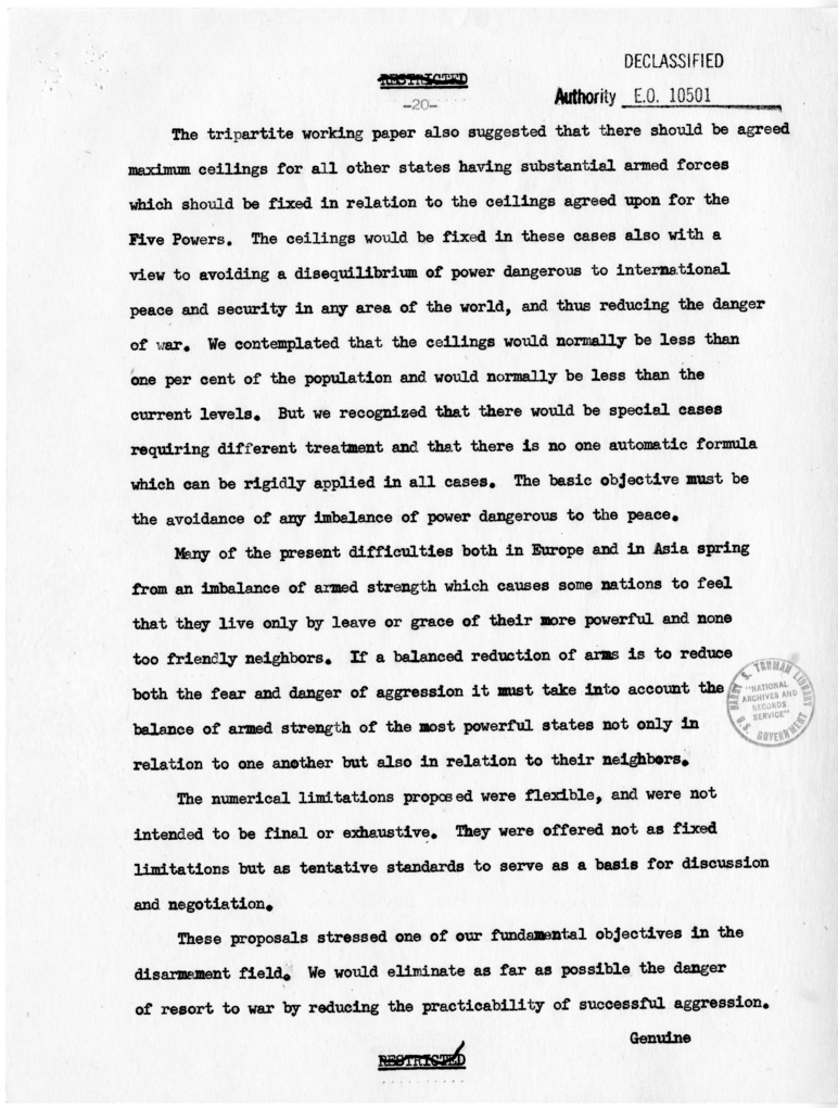 Memorandum from Secretary of State Dean Acheson to President Harry S. Truman With Attached Report