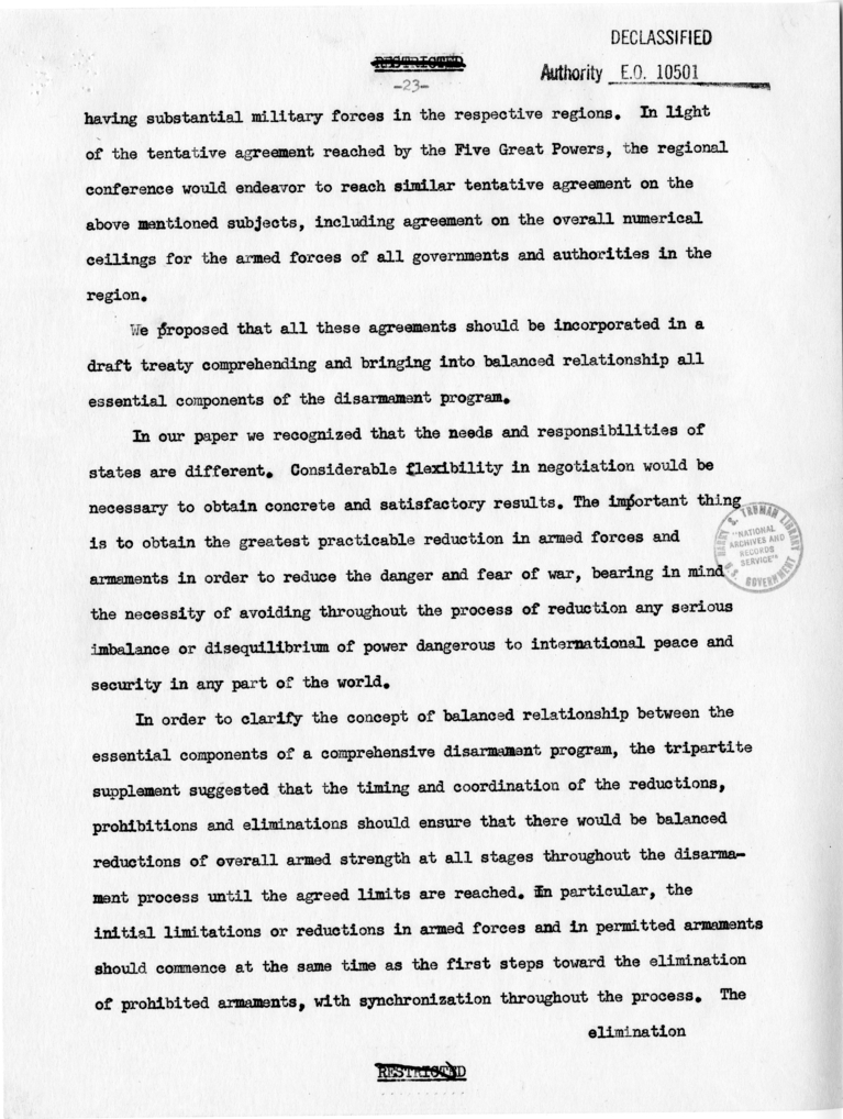 Memorandum from Secretary of State Dean Acheson to President Harry S. Truman With Attached Report