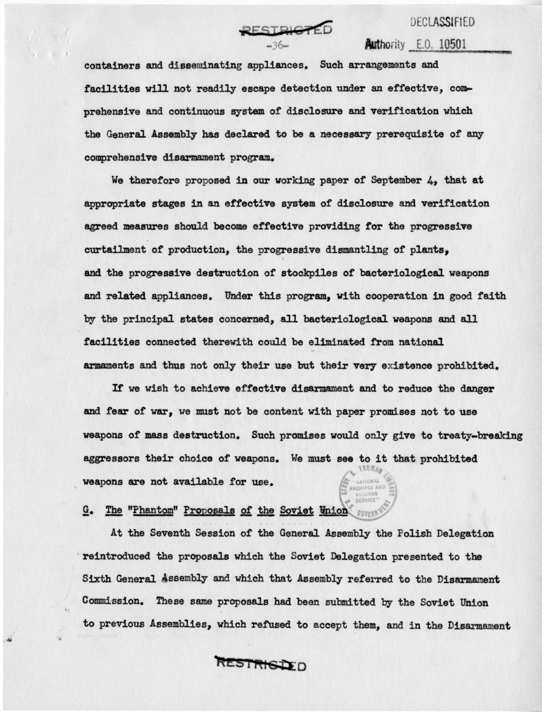 Memorandum from Secretary of State Dean Acheson to President Harry S. Truman With Attached Report