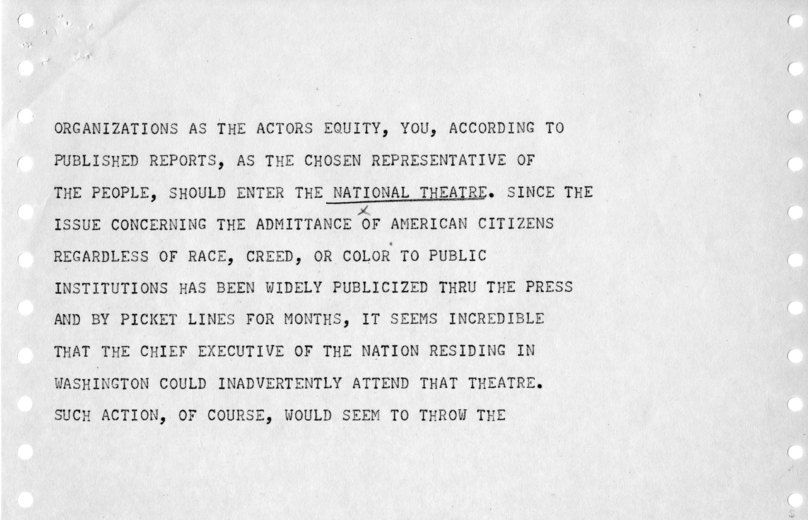 Telegram, William Allyn Hill to Harry S. Truman