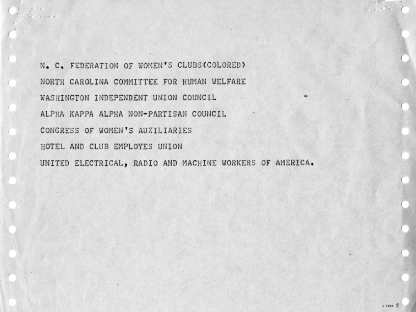 Memorandum for Files, With Attached Telegram to Harry S. Truman