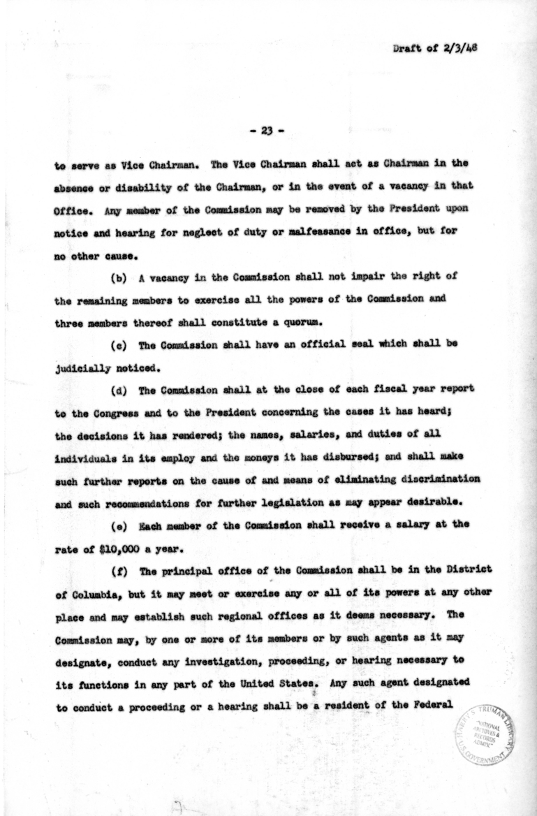 Revised Draft of Omnibus Civil Rights Bill