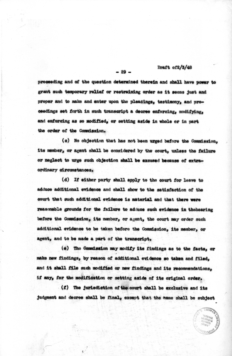 Revised Draft of Omnibus Civil Rights Bill