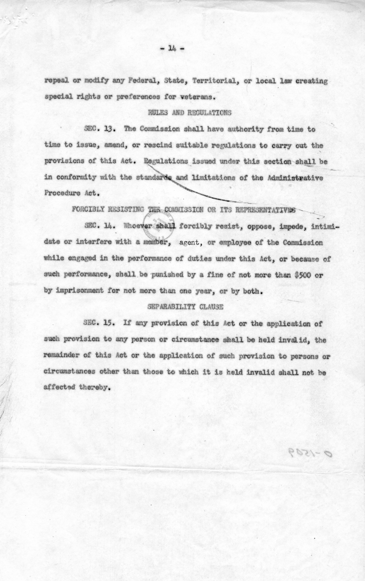 Stephen J. Spingarn to Donald S. Dawson, With Attachments