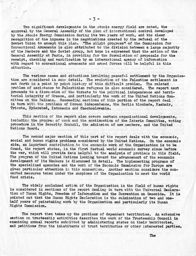 Arthur G. Klein to Harry S. Truman, With Attachments