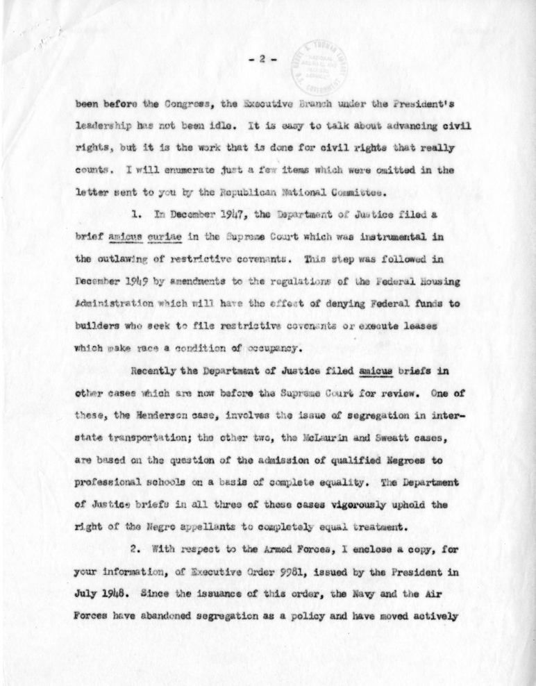 Draft Letter, William H. Boyle, Jr. to Henry Davis